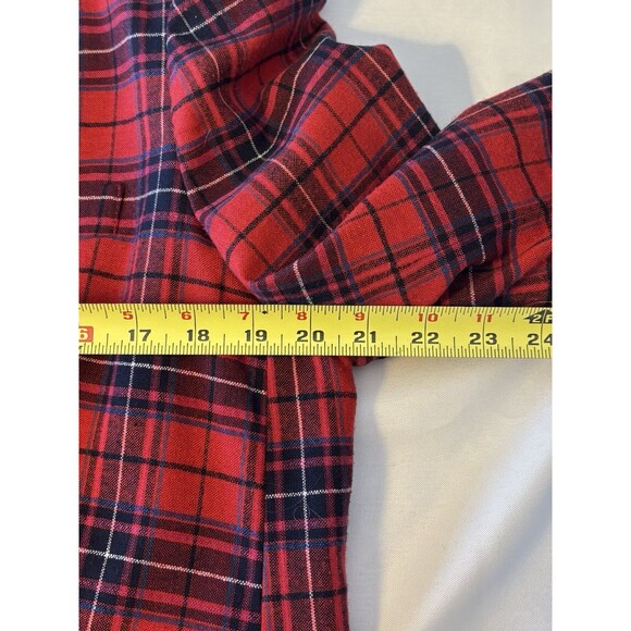 BODEN Red Plaid Wool Blend Blazer US 16 Tartan Button Long Sleeve Lined Preppy - Picture 15 of 16